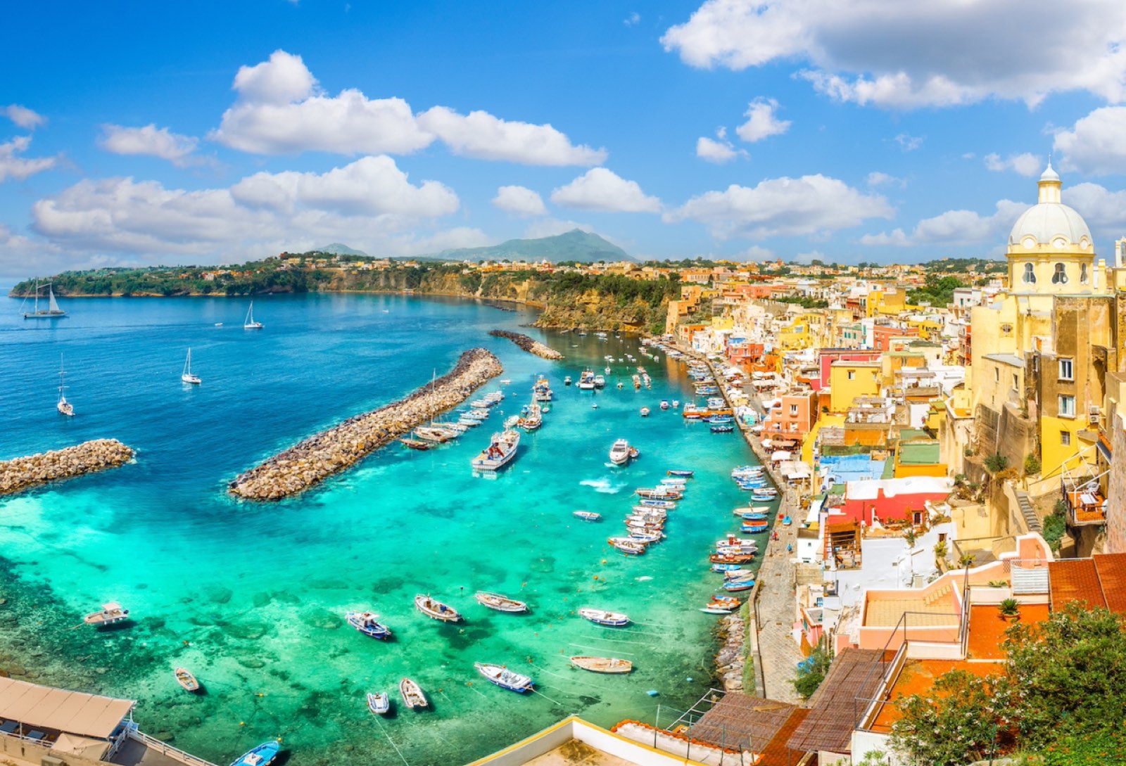 The painted harbour — Marina Corricella, Procida, a stop on the Follaky itinerary in Naples