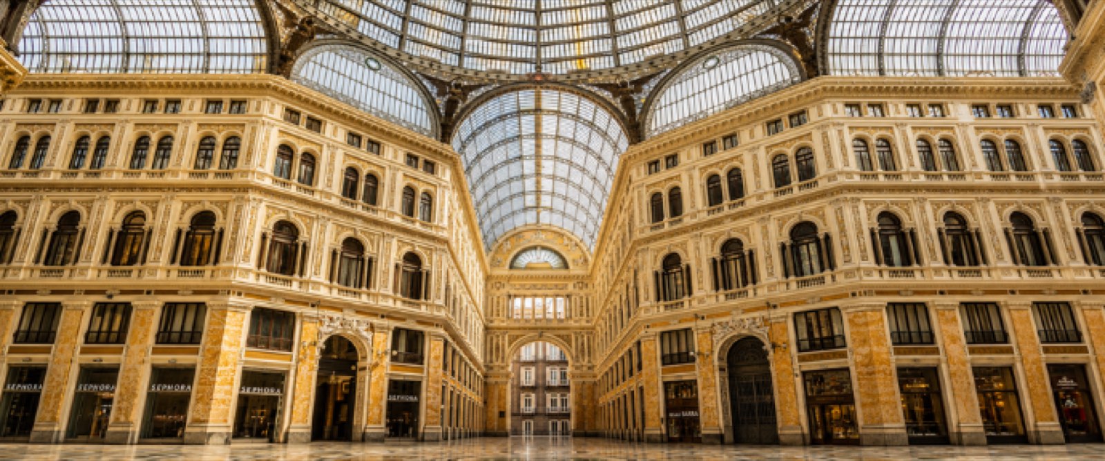 The glass and iron of Galleria Umberto I