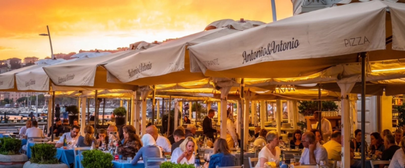 Antonio & Antonio — The big restaurant on the seafront, recommended by the Follaky Secret Garden