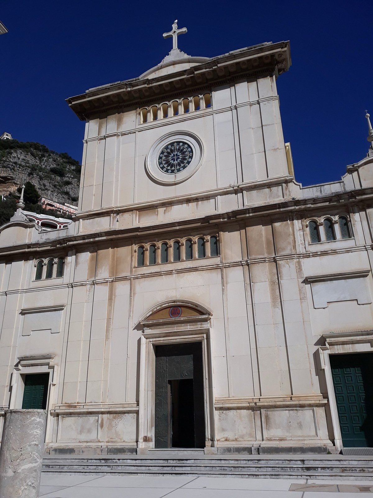 The dome that orients your eye — Santa Maria Assunta, Positano, a stop on the Follaky itinerary in Naples