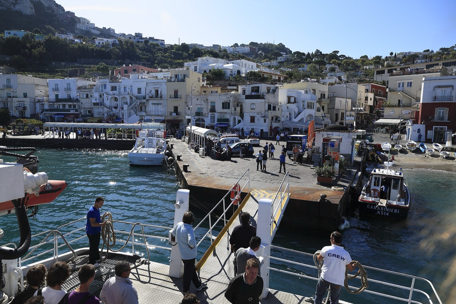 One last look from the port — Return, a stop on the Follaky itinerary in Naples