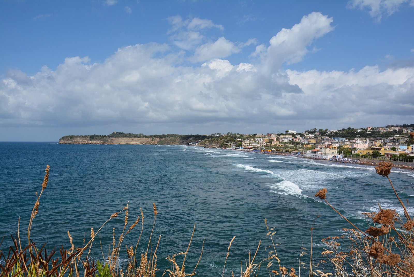 The beach of Arturo’s island — Chiaiolella, a stop on the Follaky itinerary in Naples