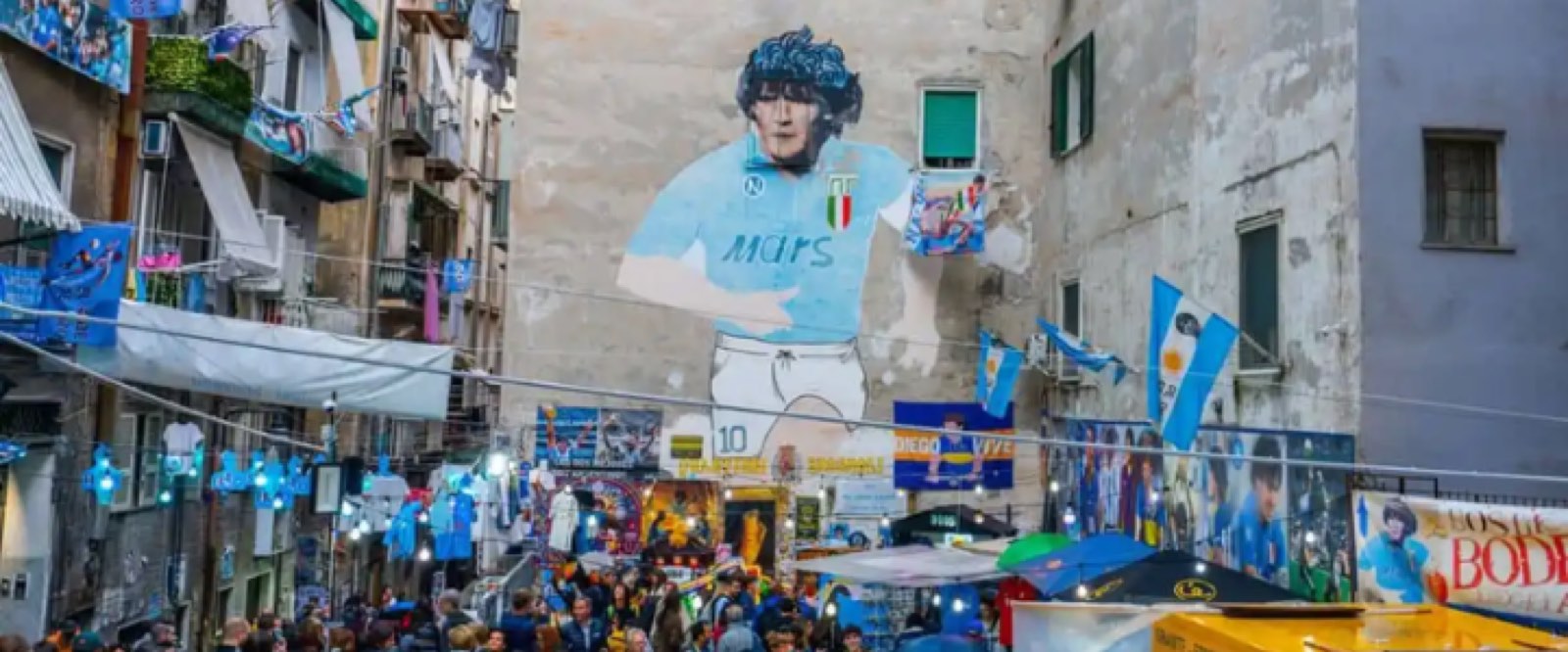 The secular saint — Maradona mural, a stop on the Follaky itinerary in Naples