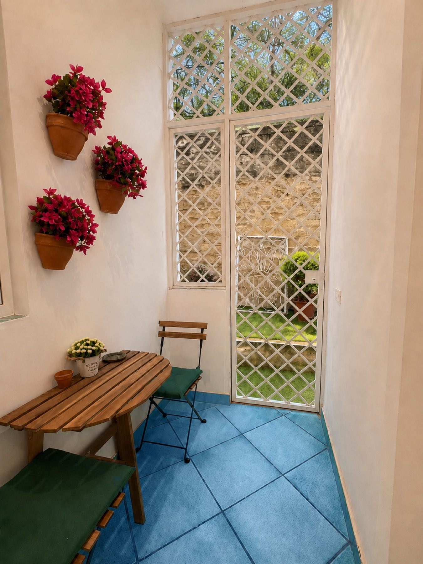 Il patio privato della Suite Toledo